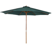 Ombrellone da Giardino ¨C Zephmum ¨C Verde 300x250 cm Legno