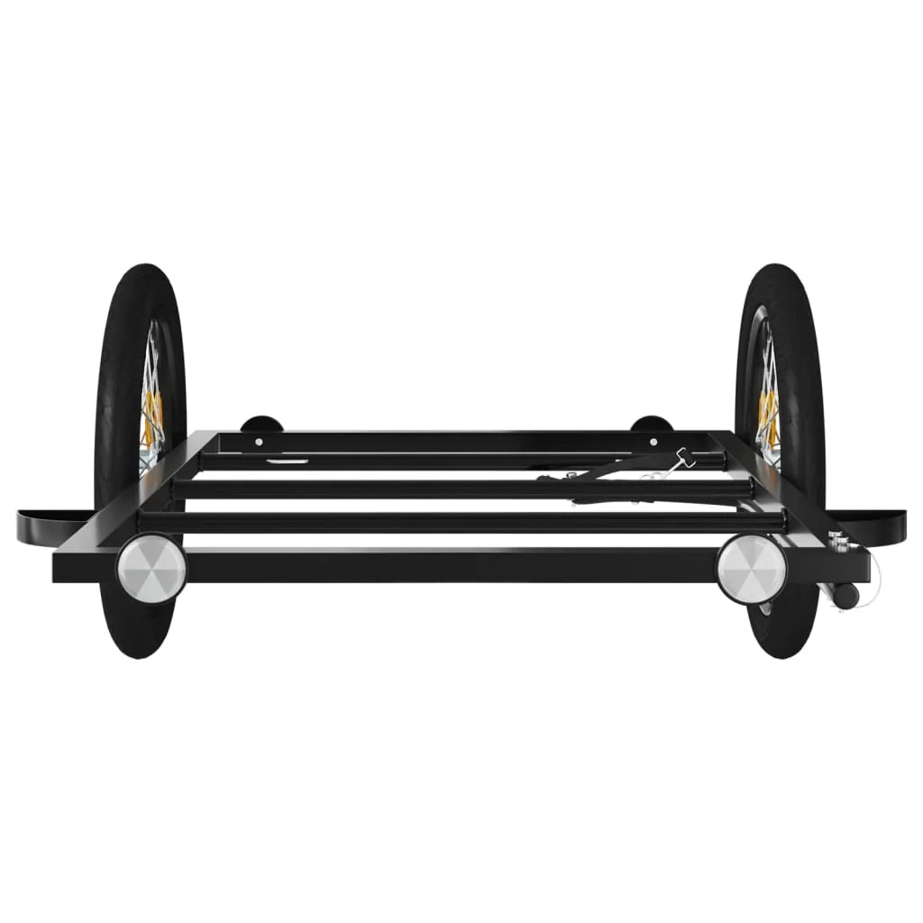 Carrello rimorchio trasporto biciclette 135 x 68 x 37 cm ferro nero 02_0044063