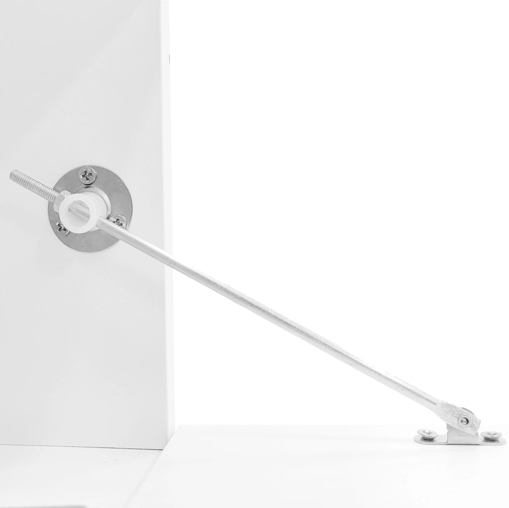 Set mobile TV e tavolino lucido con LED; bianco; in truciolare