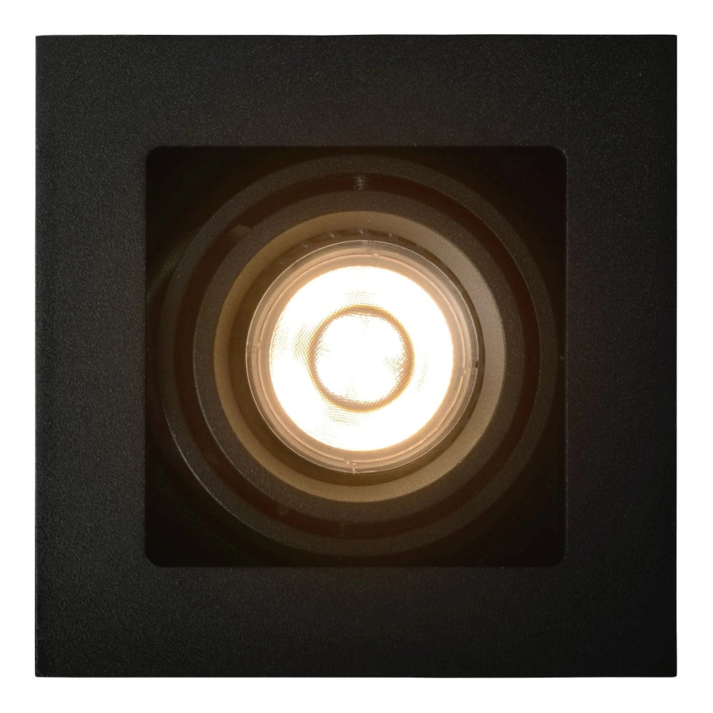 Faretto soffitto Lucide Chimney GU10 50W nero quadrato