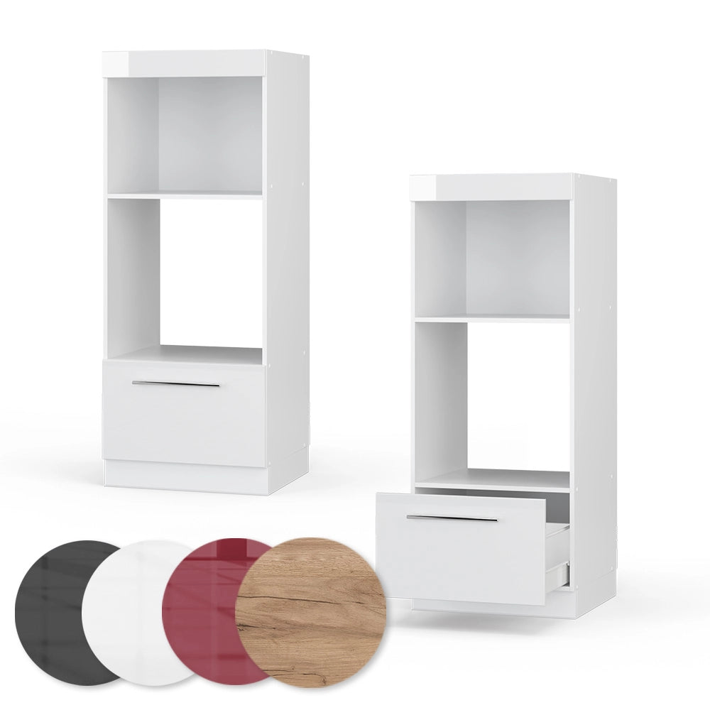 Vicco Set mobili bagno Bianco lucido 60 cm aperto