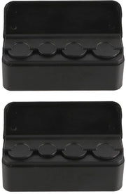 Scatola per munizioni portatile - 4 fori - Materiale plastico - Dimensioni 11,7x4,3x3,8 cm - Munthouder