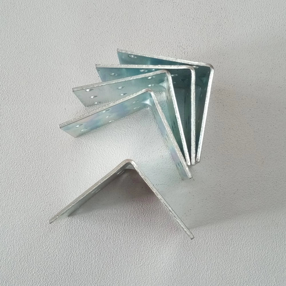 Squadretta di giunzione angolare 60x60x50mm - 5pz