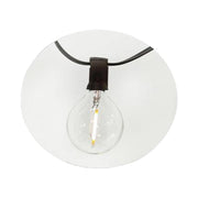 CATENA LUMINOSA 10 LAMPADINE SOLARI ECO LED BIANCO CALDO  CAVO 180 CM RICARICA ENERGIA SOLARE CON INTERRUTTORE ON/OFF