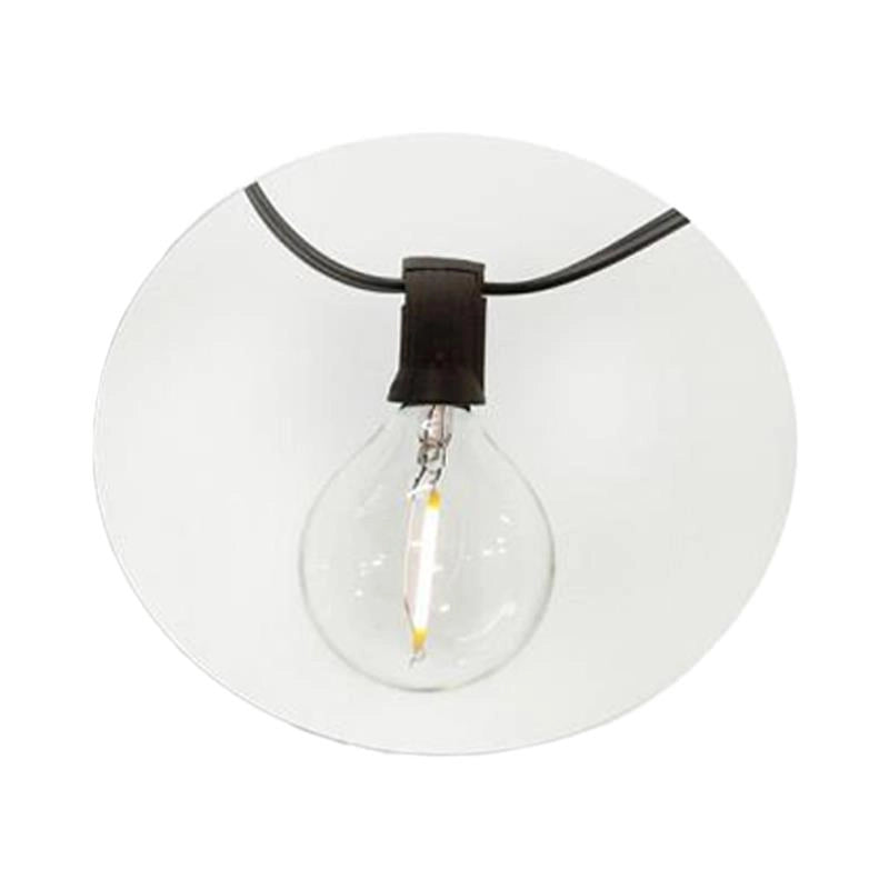 CATENA LUMINOSA 10 LAMPADINE SOLARI ECO LED BIANCO CALDO  CAVO 180 CM RICARICA ENERGIA SOLARE CON INTERRUTTORE ON/OFF