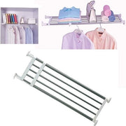 Cassa estensibile a strisce telescopiche separatore di armadio divisorio organizzatore DIY per armadio - Regolabile 60-80 cm - Per camera da letto, cucina e bagno
