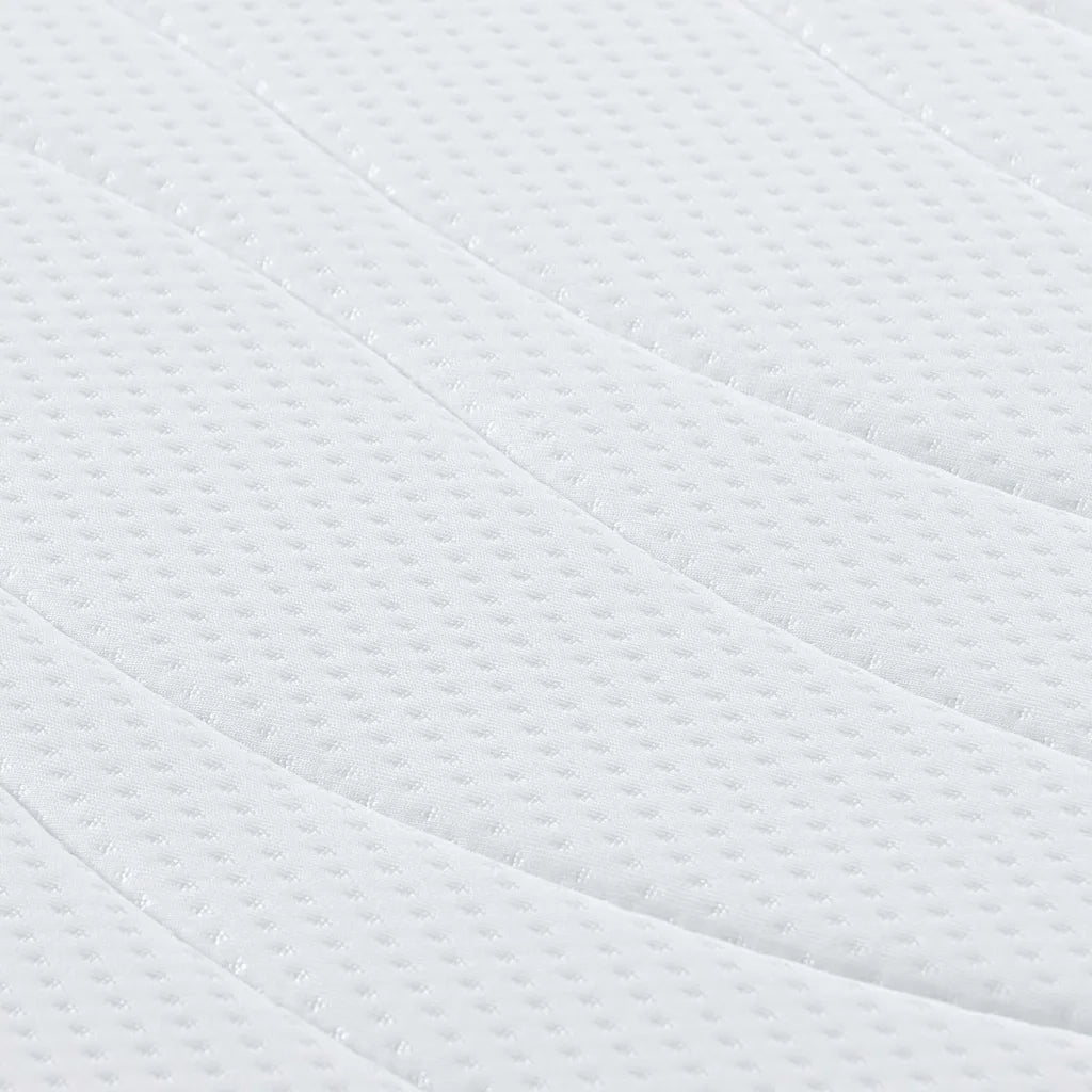 Materasso-Materasso per letto Bianco 90 x 190 cm Tessuto Jacquard 298930