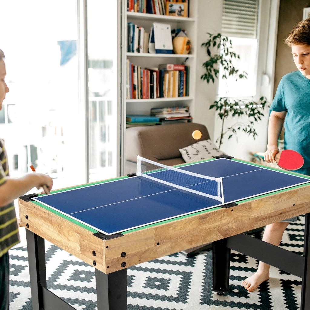 Tavolo multigioco 10 in 1 per calcio balilla con dama e backgammon, Tavolo in legno per sala giochi e bar e club-Stanza dei giochi