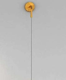 APPLIQUE OTTONE SAT. 1 LUCE PICCOLA VETRO CROMO 1155OS-A-CR