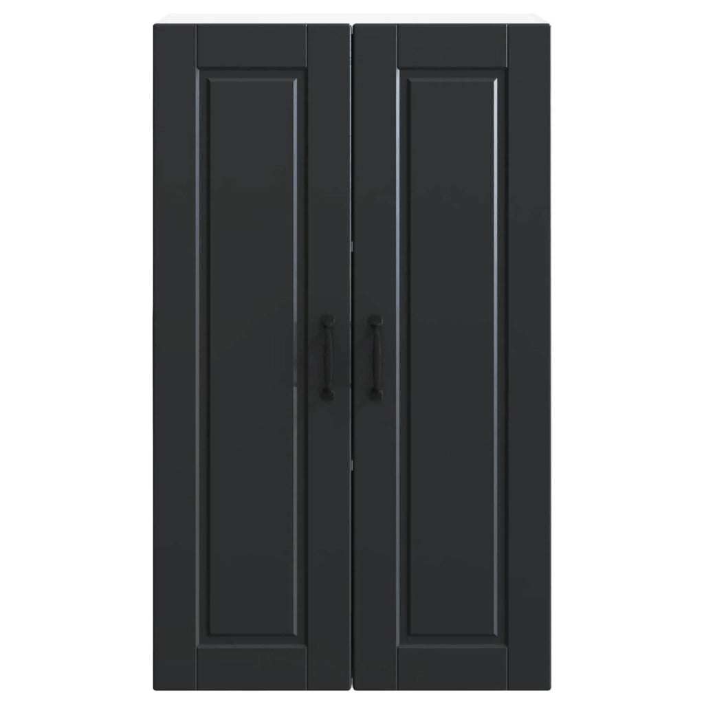Mobiletto da cucina moderno pratico contenitore 60 x 31 x 100 cm legno ingegnerizzato nero 02_0054476