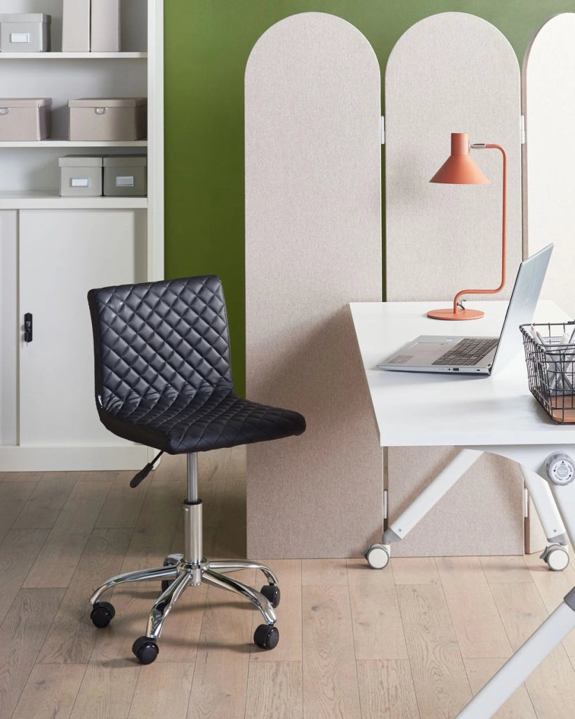 Sedia da scrivania per ufficio Nero Base regolabile in altezza Ufficio domestico moderno
