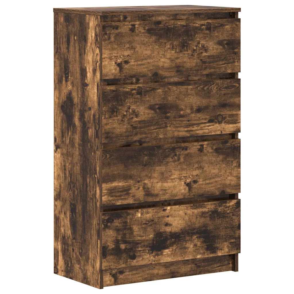Credenza Rovere Fumo 60x35x98,5 cm in Legno Multistrato cod mxl 13953