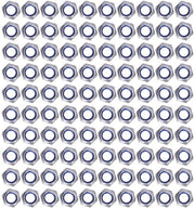 Set di 100 Borghi a Nylon - Acciaio Inox A2-70 - M3/M4/M5/M6/M8/M10/M12 - Borghi a Sei Lobi - Assortimento