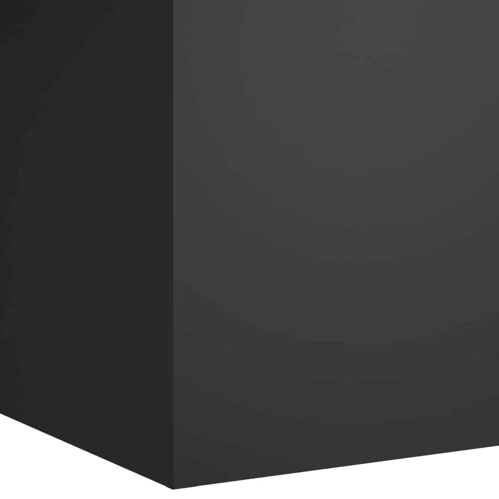 Vaso da giardino Nero 40 x 40 x 60 cm Acciaio laminato a freddo 8005876