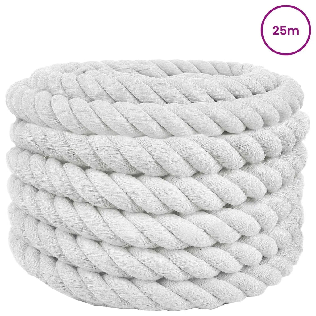 Corda Bianco 4 x 4 x 2500 cm Cotone 42011886