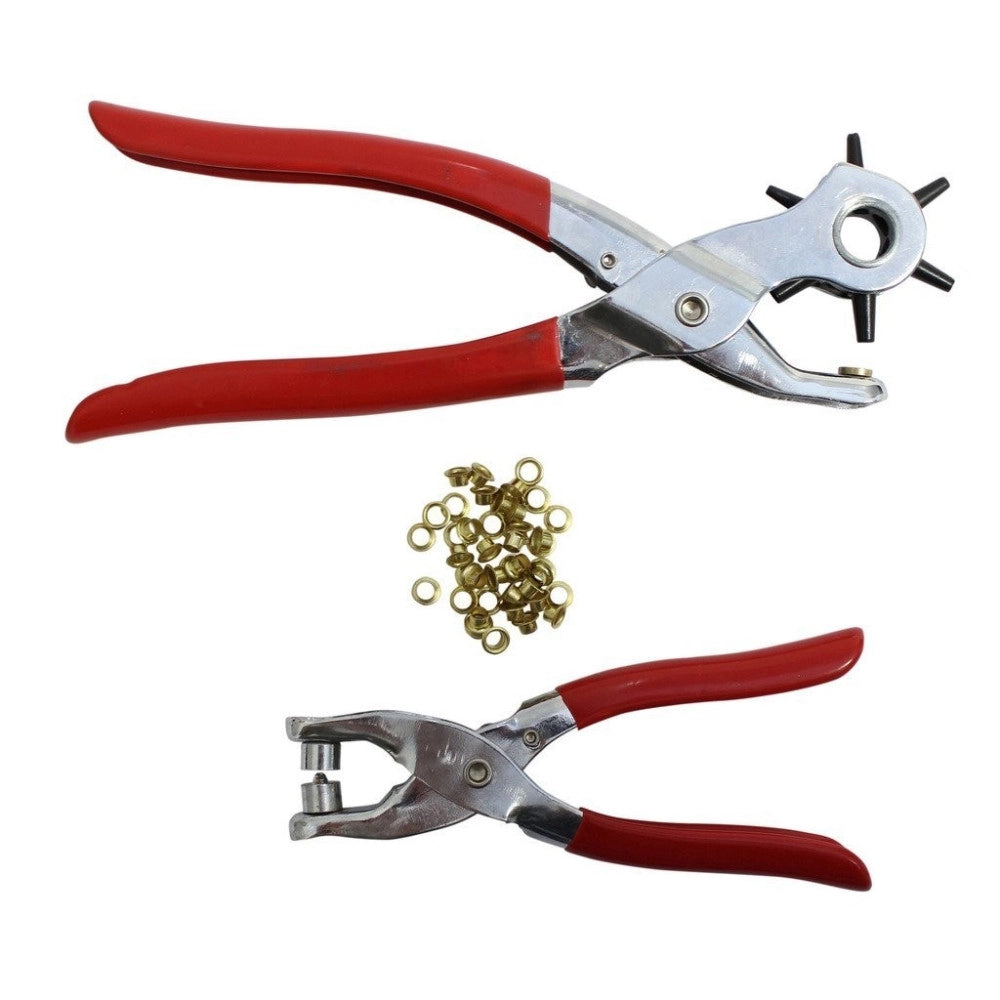 Trade Shop - Kit Pinza Fustellatrice + Pinza Borchie Buchi Cinture Pelle Scarpe Borchie -