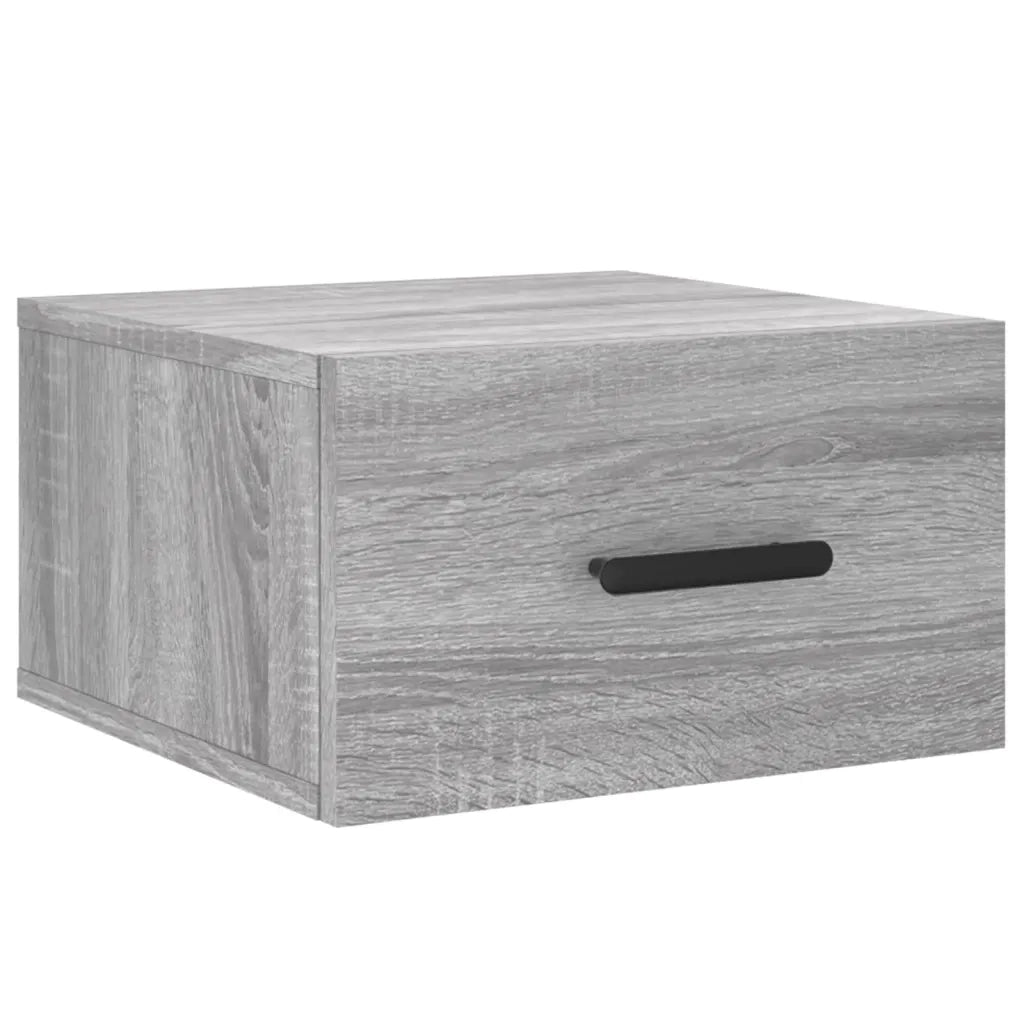 vidaXL Comodino a Muro Grigio Sonoma 35x35x20 cm