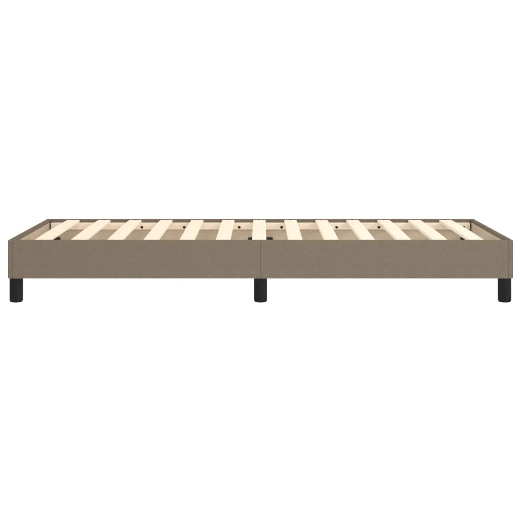 Struttura Letto a Rete a Molle-Giroletto Tortora 80x200 cm Tessuto 391118