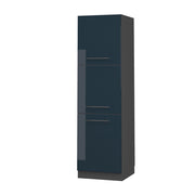 Vicco Mobile per forno da incasso Blu scuro lucido 60 cm