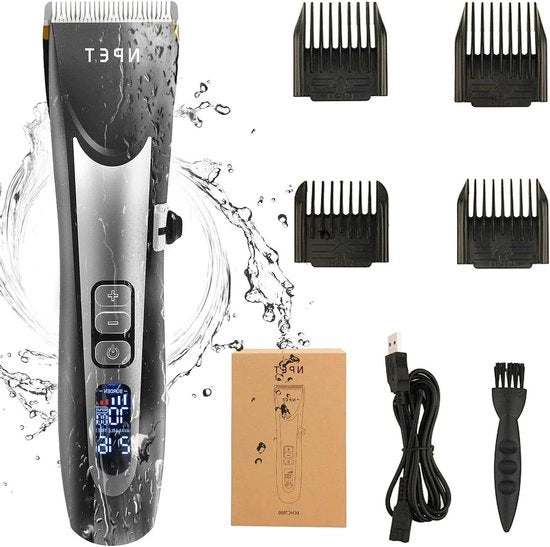Tondeuse elettrica per uomini con lama ceramica, regolabile su 5 velocità - diverse lunghezze 08-12 mm