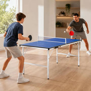 5-foot Ping-pong Table With Net, 152 X 76 X 66 Cm, Blue