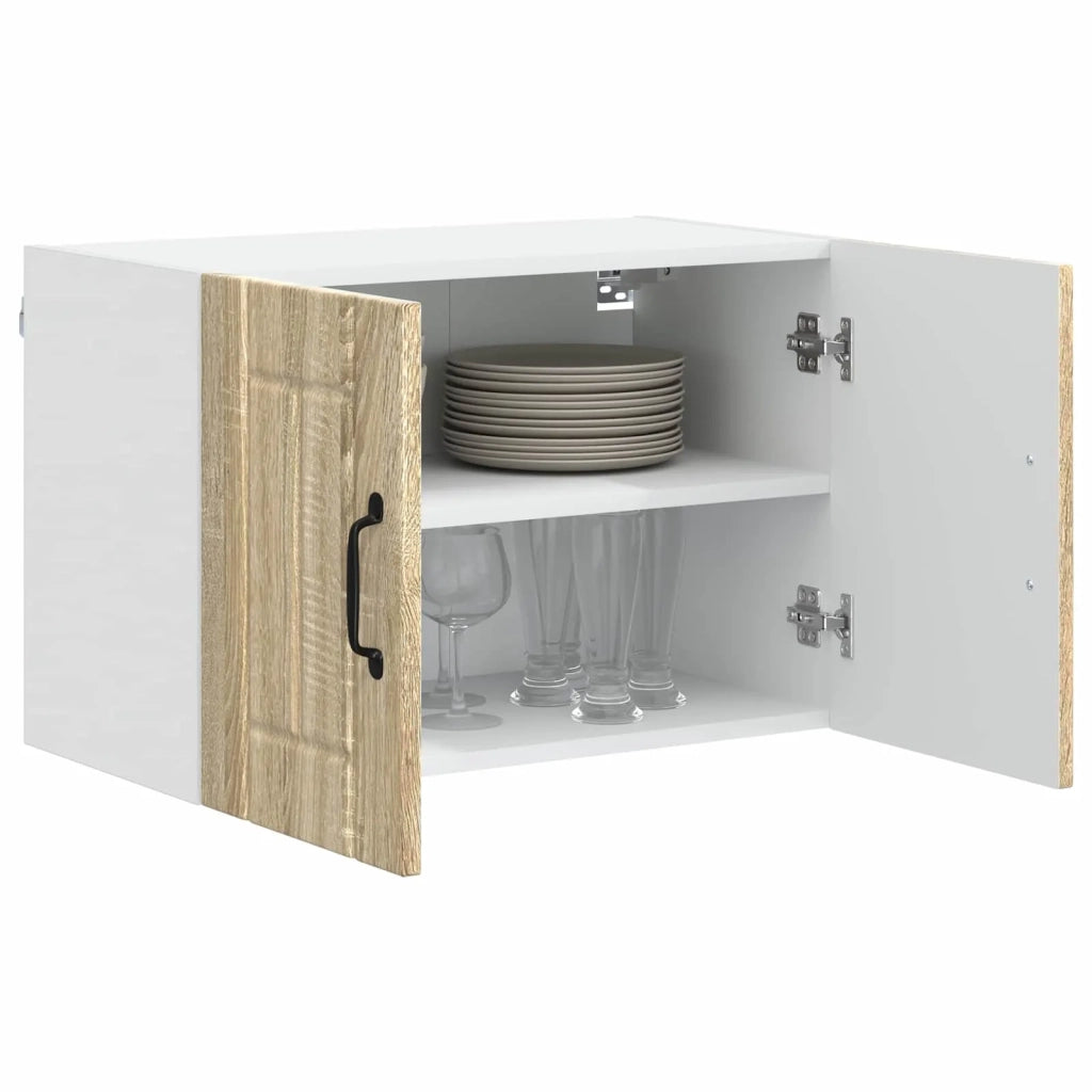 Armadi a pareti per cucina con porta Lucca 2 pcs Rovere Sonoma 884919