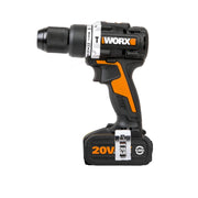 Trapano Avvitatore con Percussione WX352.1 20V Brushless 60Nm Mandrino 13mm con 2 Batterie 4Ah - Worx