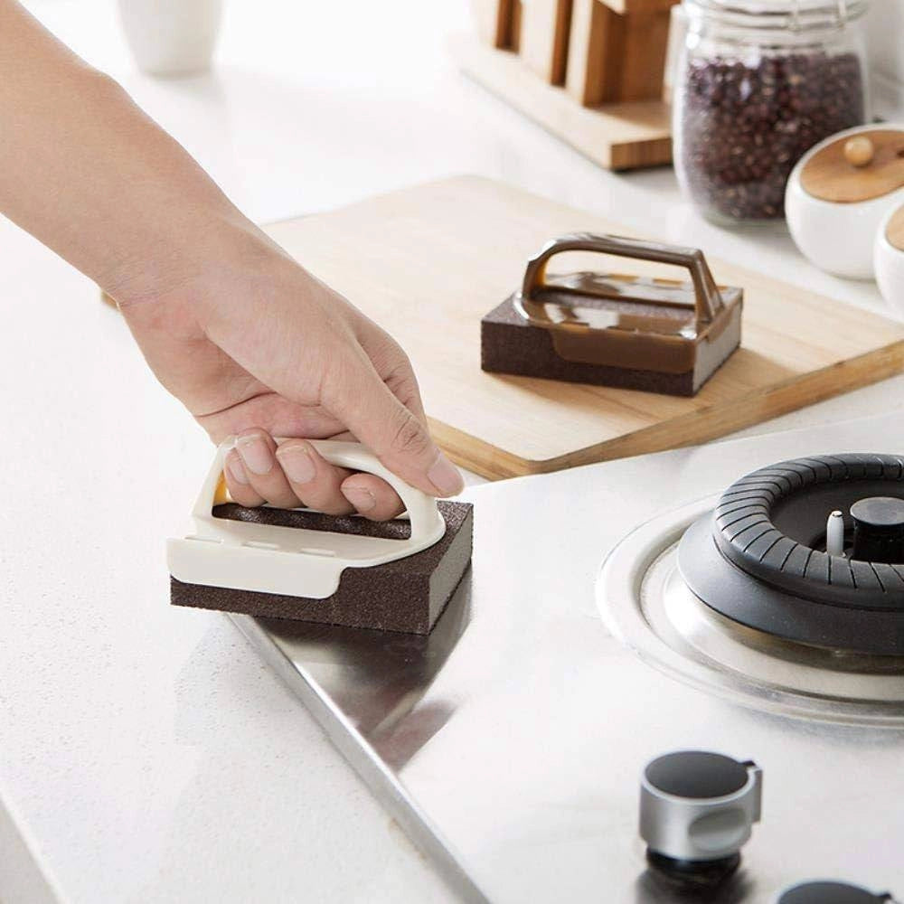 Trade Shop - Set 5pz Spazzola Spugna In Melamina Spugnosa Per Rimuovere Ruggine Pulizia Cucina -