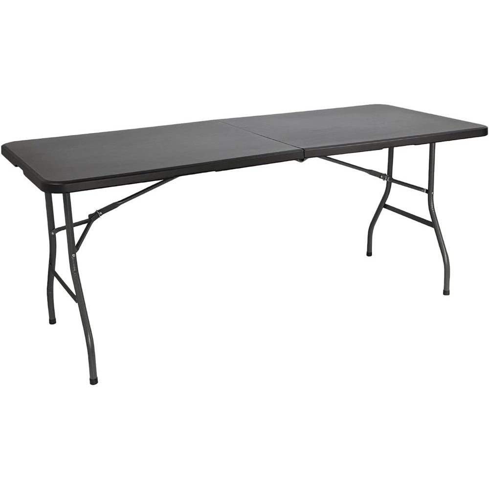 Trade Shop - Tavolo Pieghevole Portatile Rettangolare 180cm Multiuso Campeggio Eventi 4-6 Persone -
