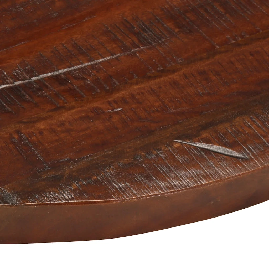 Piano per Tavolo Ø 90x2,5 cm Rotondo Legno Massello di Recupero 370044
