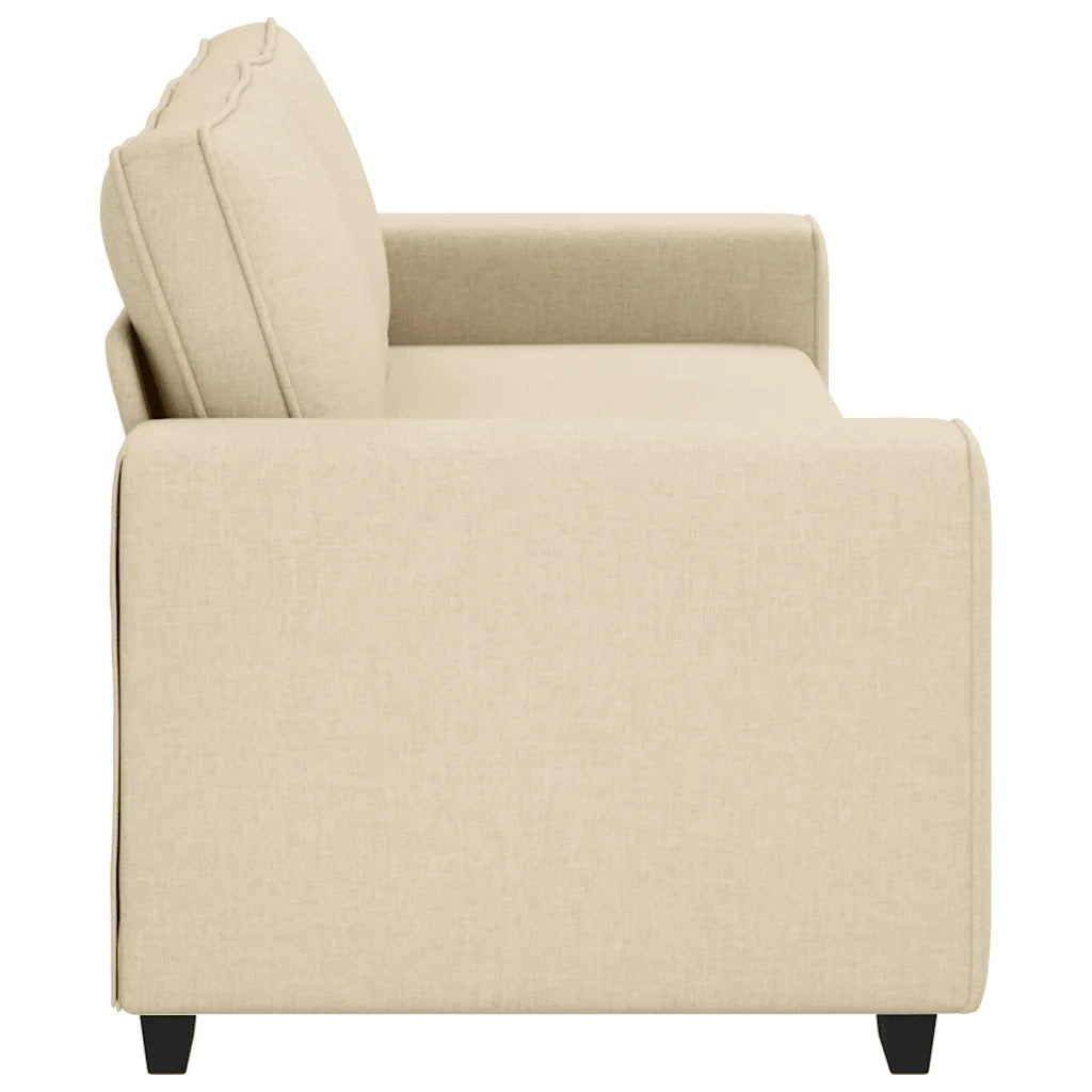 Divano a 3 Posti Crema 220x77x82 cm in Tessuto 4105183