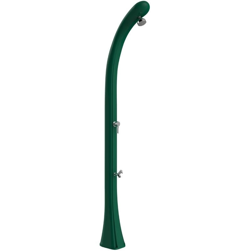 Doccia Solare In Polietilene Happy One Con Lavapiedi Colore Verde Scuro Cv-F120/6016