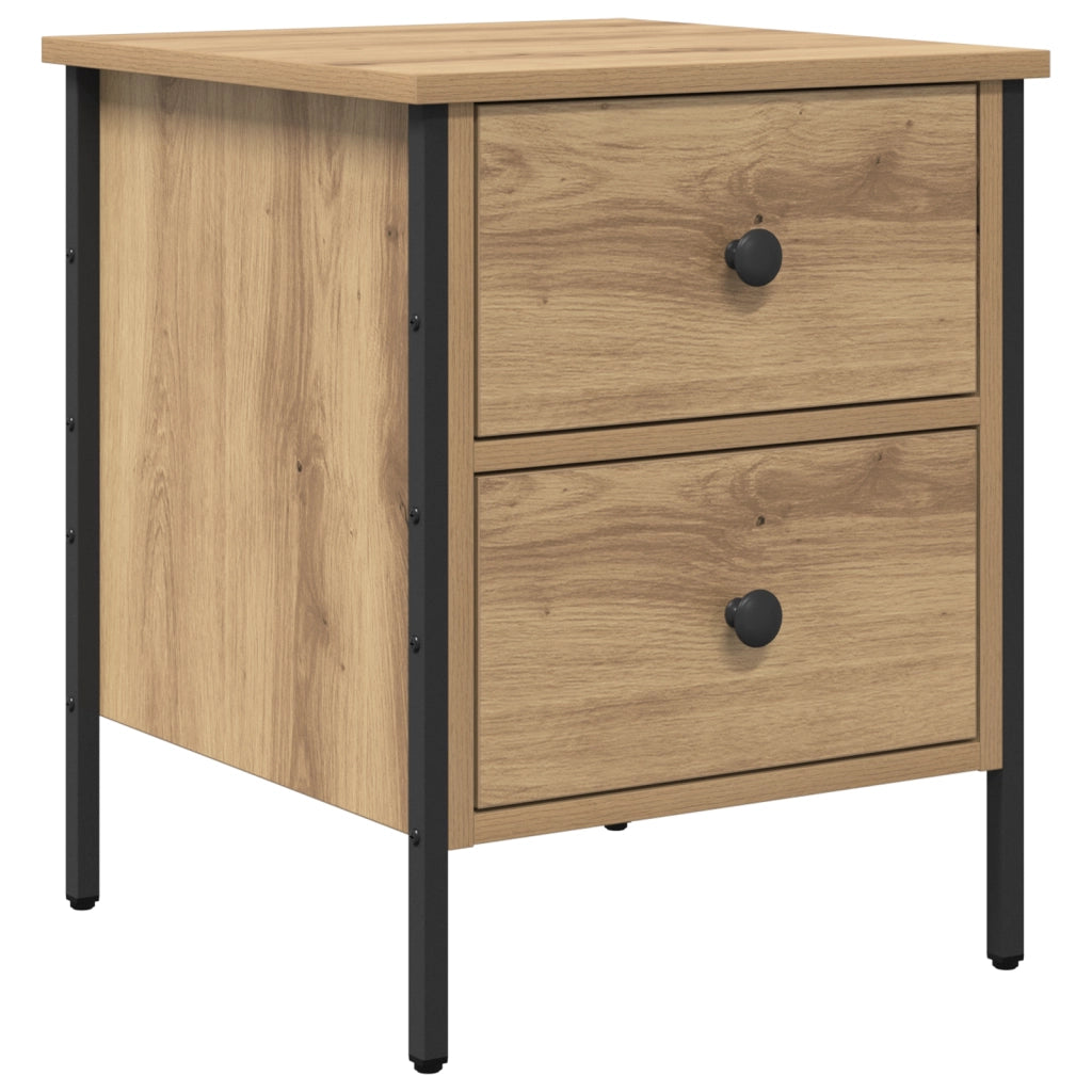 Comodino Artisan Oak 40x42x50 cm Legno Ingegnerizzato