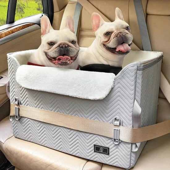 Hondenmand Auto con Cintura - Sedia per Cani Auto - Sedia per Cani con Cintura - Autostoletto per Cani - Sedia per Cani Auto con Cintura