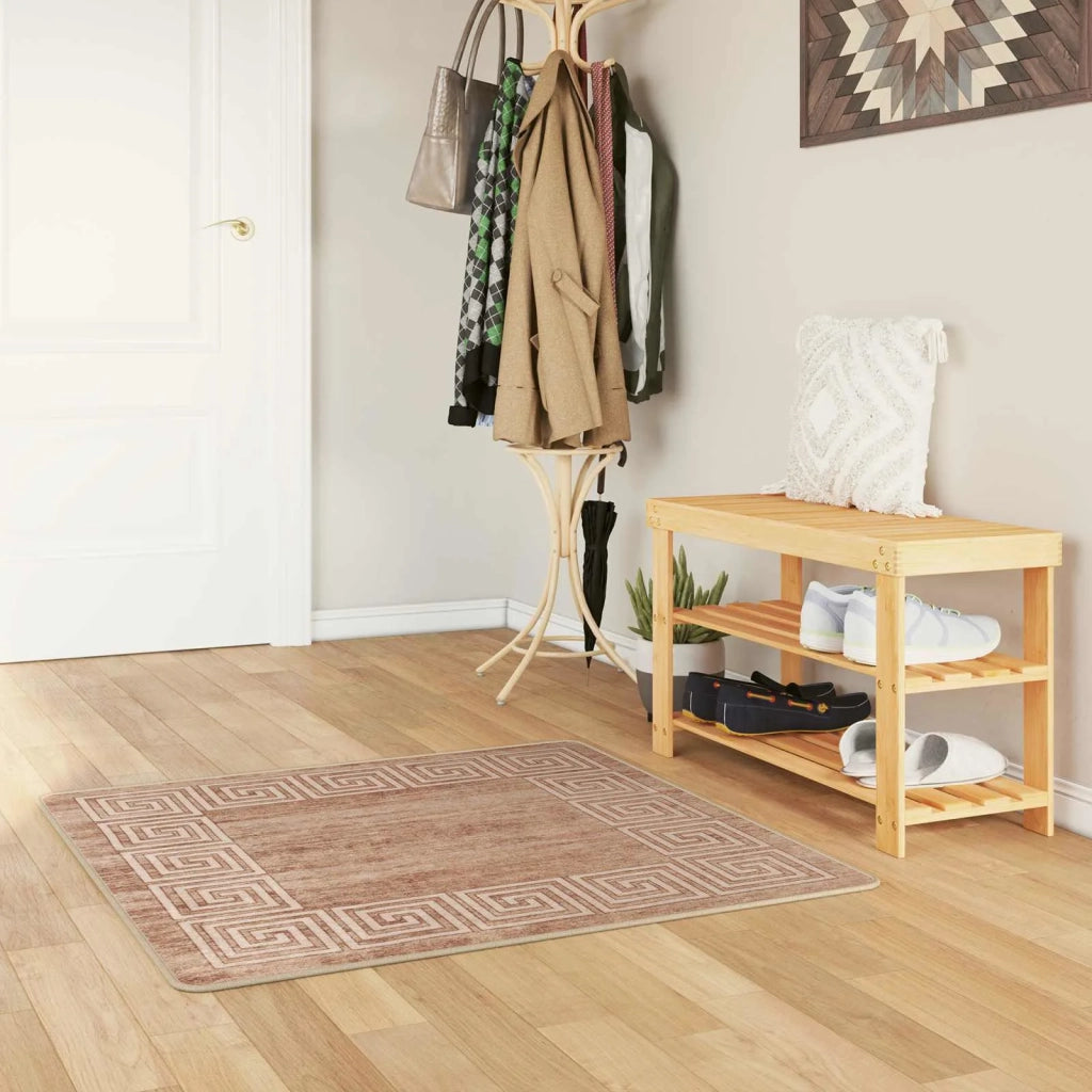 Runner Tappeto MARSA Bianco 100 x 100 cm Poliestere e PVC 42023314