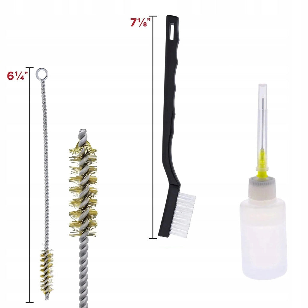 Set di Pulizia Rosfix per Spruzzatore Airless di Verniciatura 24 in 1 – Mini Spazzole, Spazzole Flessibili, Aghi Micro