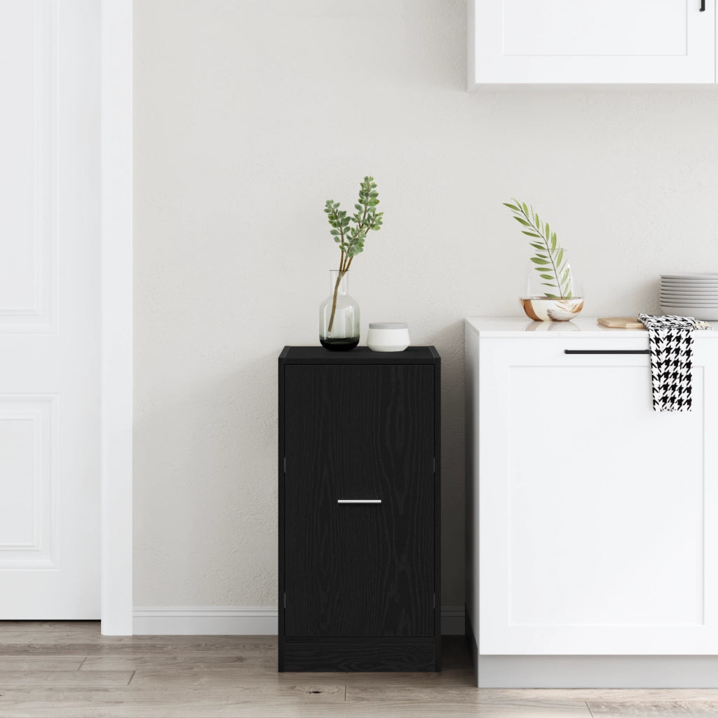Armadio da farmacia in rovere nero 40x41x77,5 cm in legno ingegnerizzato