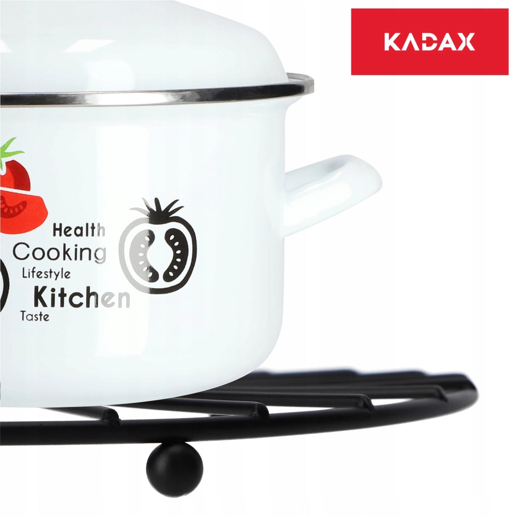 Supporto di raffreddamento per pentola calda KADAX in metallo nero