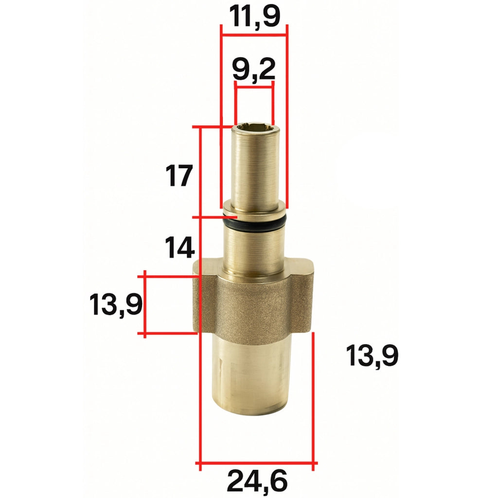 Tubo Alta Pressione 10 m – Ugello a Molla in Ottone | Compatibile con Idropulitrici Black&Decker, Bosch