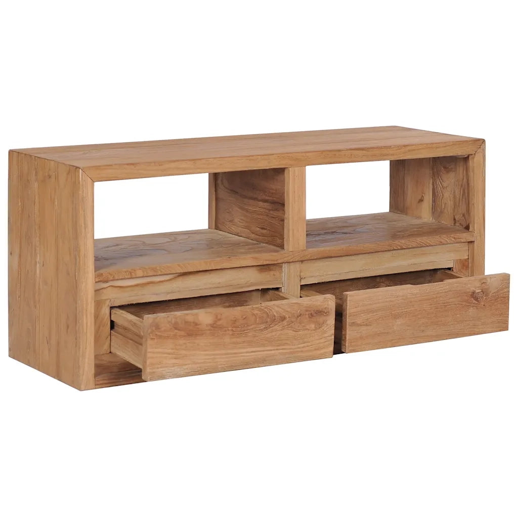 Mobile Porta TV 90x30x40 cm in Legno Massello di Teak 282848