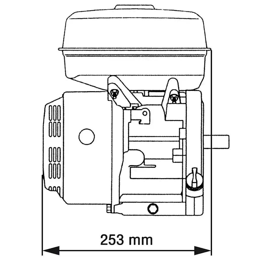 Motore a Benzina Nero 6,5 HP 4,8 kW CFW6905242