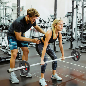 Set Dischi Pesi Palestra 2x2.5kg Foro 5 cm Impugnature Ergonomiche Acciaio Rivestito Nero