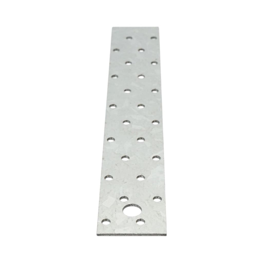 Piastra forata 40x250mm, spessore 2mm, acciaio zincato