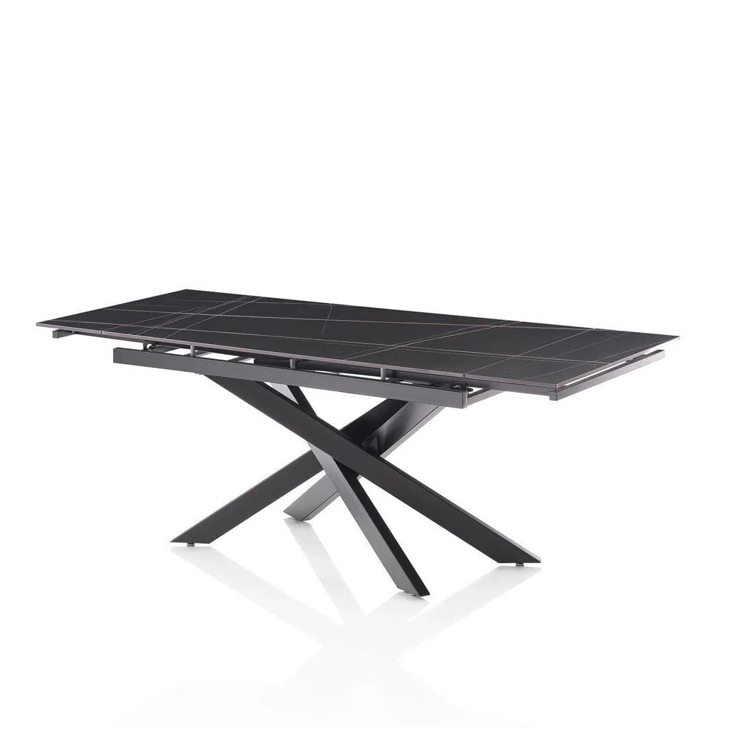 Tavolo allungabile ZELOR ceramica nero