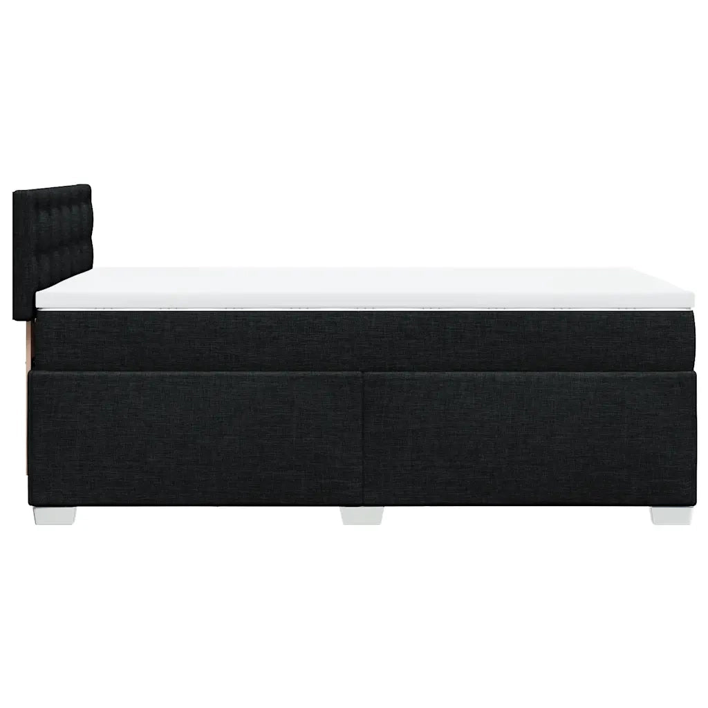 Giroletto a Molle con Materasso Nero 90x190 cm in Tessuto 3285759