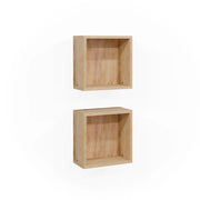 Vicco Libreria da parete Rovere 30 x 30 cm Set di 2
