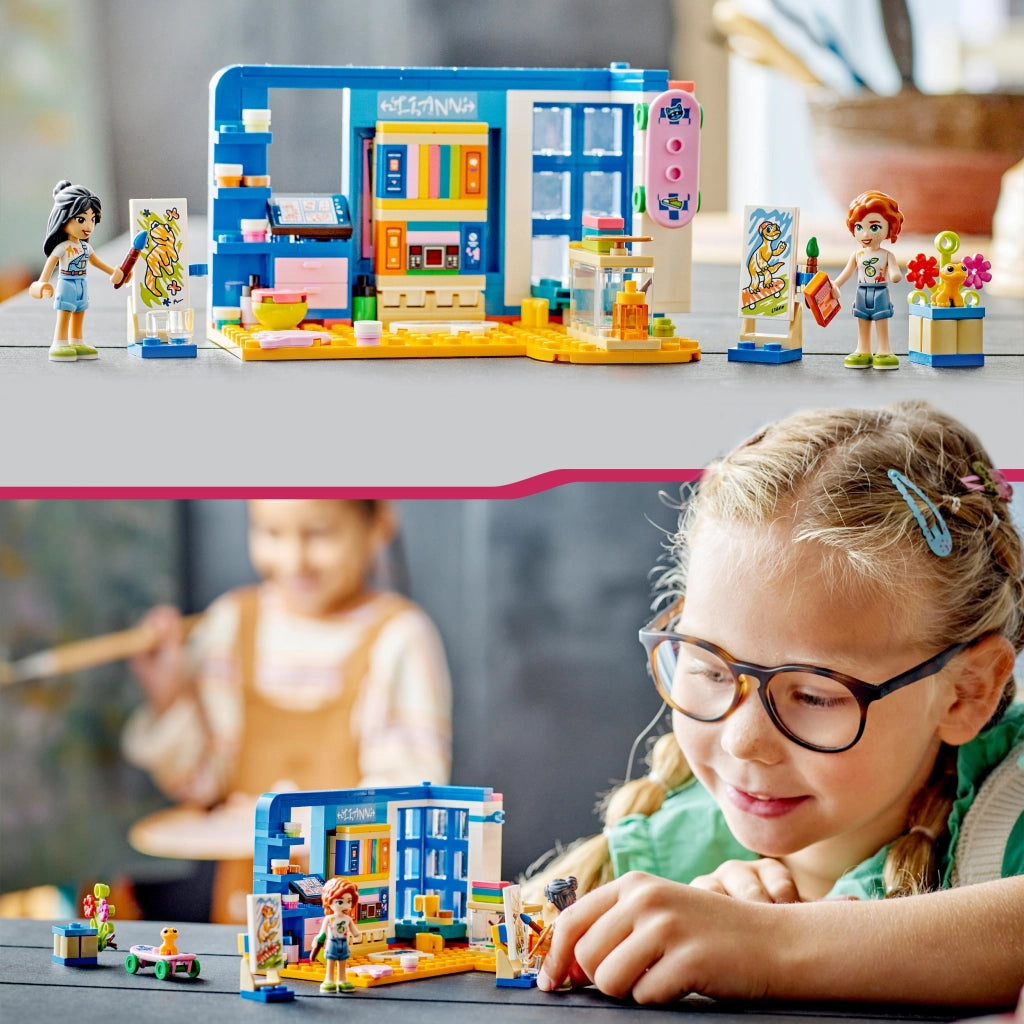 LEGO 41739 Friends La cameretta di Liann, Camera da Letto a Tema Artistico con Personaggi 2023 Autumn e Geco Domestico,
