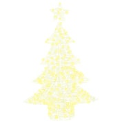 Albero di Natale con 100 LED-Luci decorative natalizie Bianco caldo 120 cm Acrilico 561698