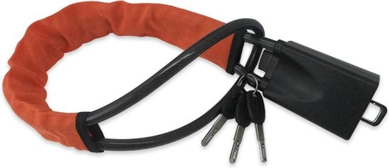 Blocco Cingolo - Blocco Rotativo - Prevenzione di Furto dell'Auto - per Auto / Camion / Furgone / Autobus - Blocco Cingolo - Sicurezza dell'Auto - 3 Chiavi - Cavo in Acciaio Smaltato - Cavo in Acciaio Verdottato - Il Ladro Non Può Iniziare
