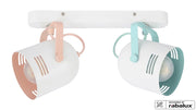 Rabalux Minuet faretto bimbi bianco multicolor 2xE14